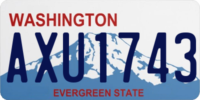 WA license plate AXU1743