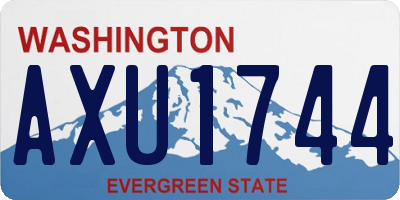 WA license plate AXU1744