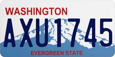 WA license plate AXU1745