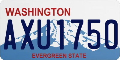 WA license plate AXU1750