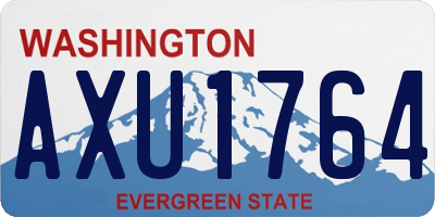 WA license plate AXU1764
