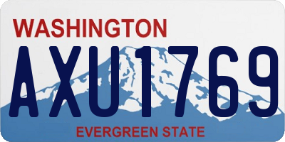 WA license plate AXU1769