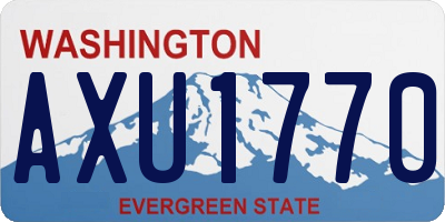 WA license plate AXU1770