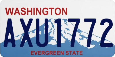 WA license plate AXU1772