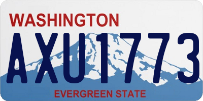 WA license plate AXU1773