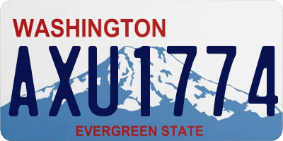 WA license plate AXU1774