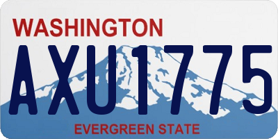 WA license plate AXU1775