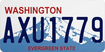 WA license plate AXU1779
