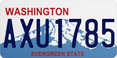 WA license plate AXU1785