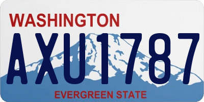 WA license plate AXU1787