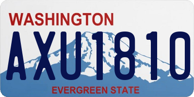 WA license plate AXU1810