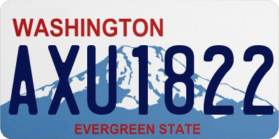WA license plate AXU1822