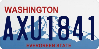 WA license plate AXU1841