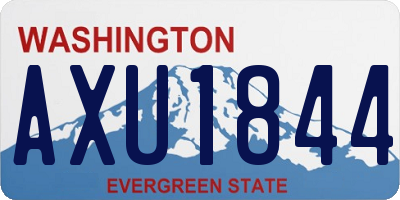 WA license plate AXU1844