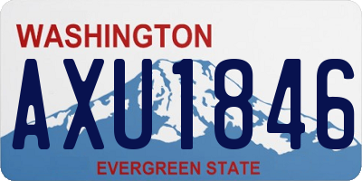 WA license plate AXU1846
