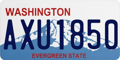 WA license plate AXU1850