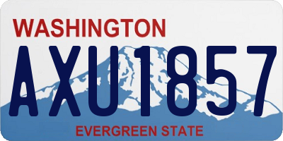 WA license plate AXU1857