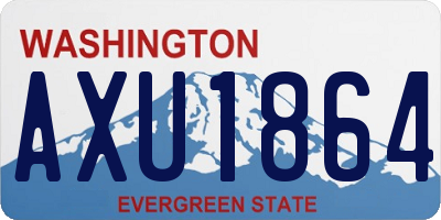 WA license plate AXU1864