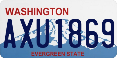 WA license plate AXU1869