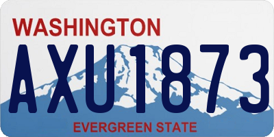 WA license plate AXU1873