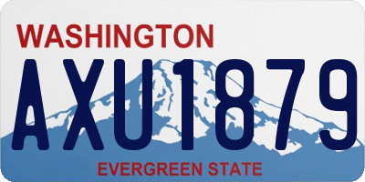 WA license plate AXU1879
