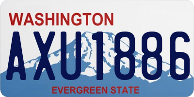 WA license plate AXU1886