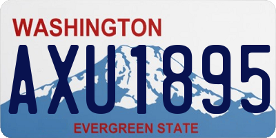 WA license plate AXU1895