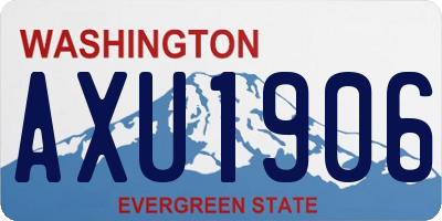 WA license plate AXU1906