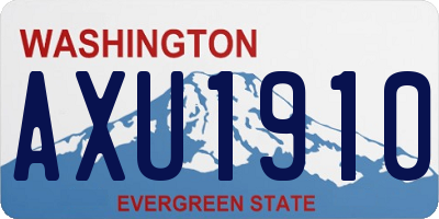 WA license plate AXU1910