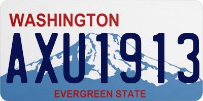 WA license plate AXU1913