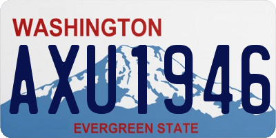 WA license plate AXU1946