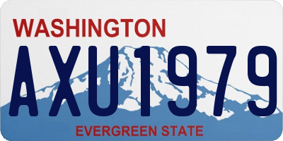 WA license plate AXU1979