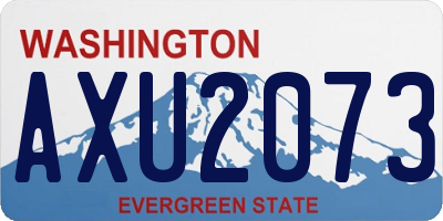 WA license plate AXU2073