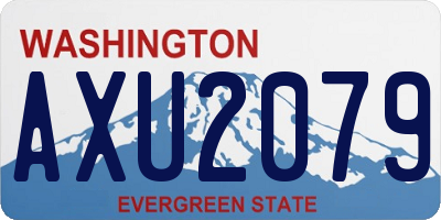 WA license plate AXU2079