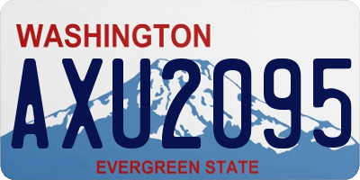 WA license plate AXU2095