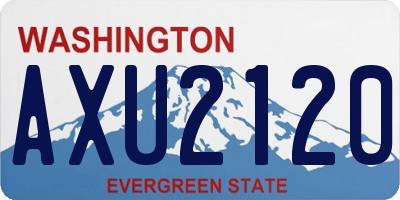 WA license plate AXU2120