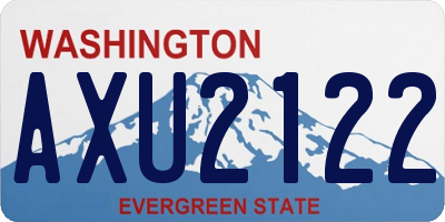 WA license plate AXU2122
