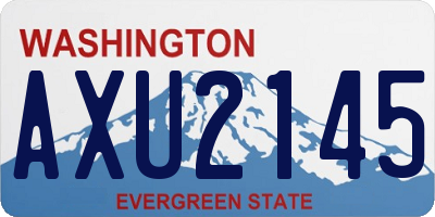 WA license plate AXU2145