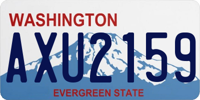 WA license plate AXU2159