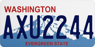 WA license plate AXU2244