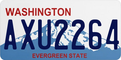 WA license plate AXU2264