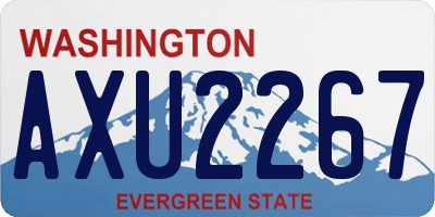 WA license plate AXU2267