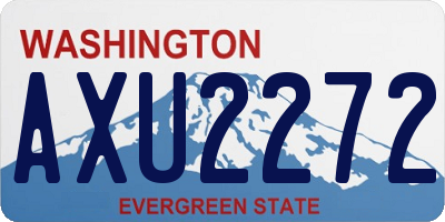 WA license plate AXU2272