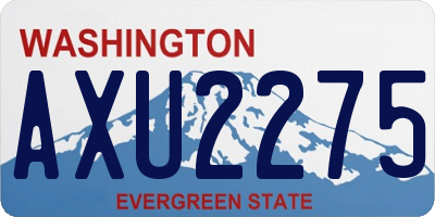 WA license plate AXU2275