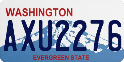 WA license plate AXU2276