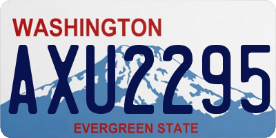 WA license plate AXU2295