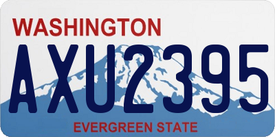 WA license plate AXU2395