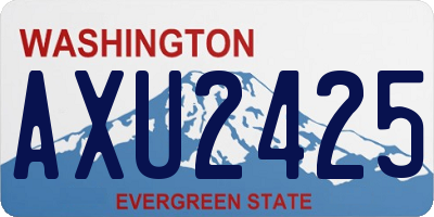 WA license plate AXU2425