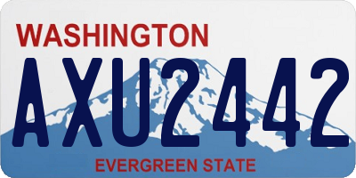 WA license plate AXU2442