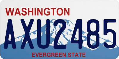 WA license plate AXU2485